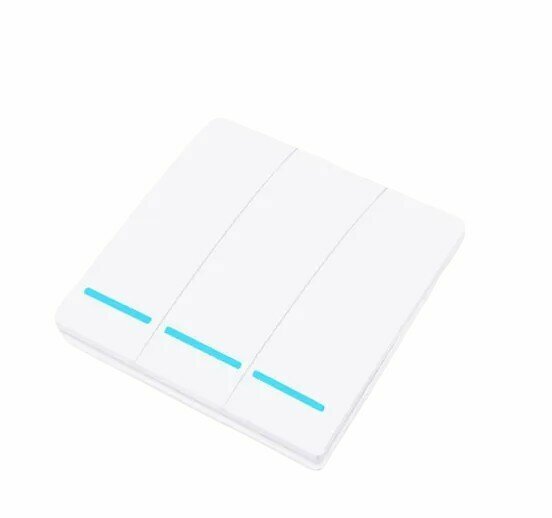 RF 433Mhz Smart Wireless Switch White (3-button)