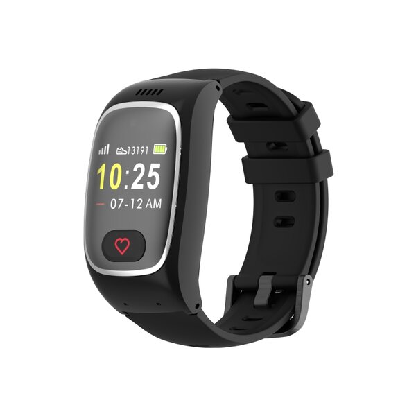 SOS Watch LCD display with 2-way communication and heart rate monitor (GPS option)