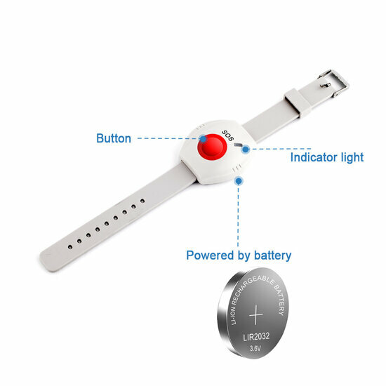 Los Wit Horloge t.b.v. SOS Alarmset (werkt niet standalone)