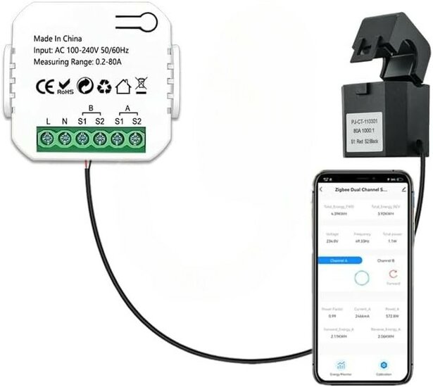 Smart Energie monitor 1 klem