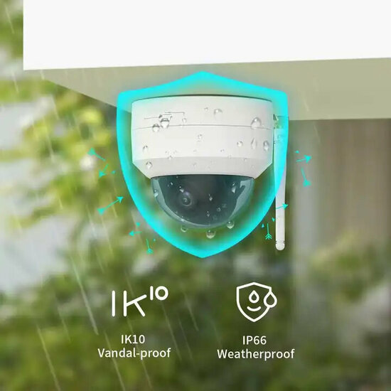 Cam&eacute;ra de s&eacute;curit&eacute; Wifi &quot;Dome&quot; montage plafond