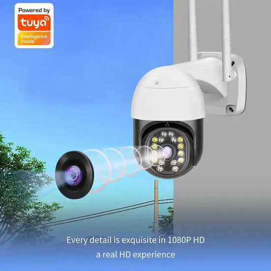 WiFi Security Camera with Bracket for Outdoors