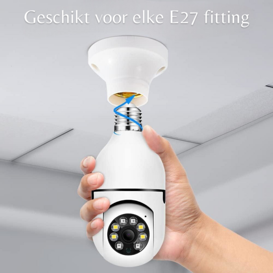 WiFi Security Camera 360&deg; E27 Screw 2.4Ghz (Tuya)