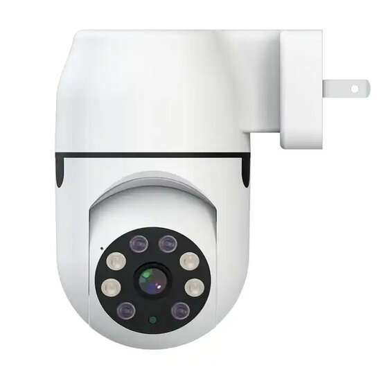 Wifi Beveiligings Camera 2,4Ghz met directe EU 230v netstroom aansluiting