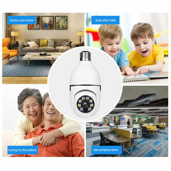 WiFi Security Camera 360&deg; E27 Screw 2.4Ghz