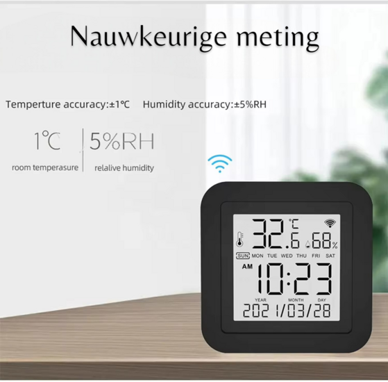 Wifi Draadloze Slimme Temperatuur &amp; Hygrometer + IR Universele afstandsbediening