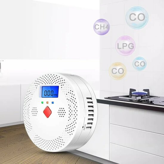 CO Detector w/ Display and Alarm at 128ppm