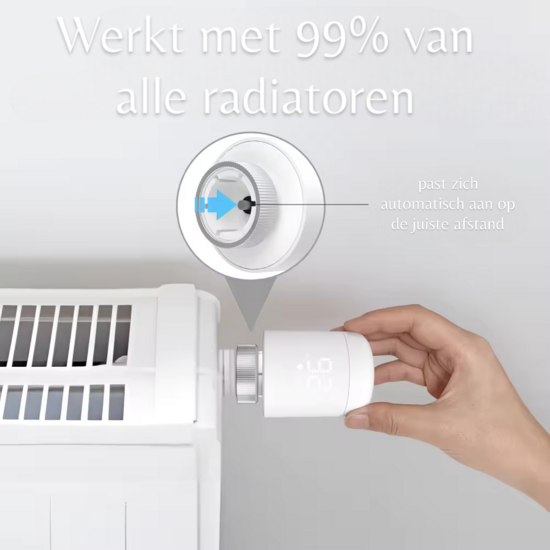 Set Slimme Programmeerbare Radiatorknoppen + Zigbee 3.0 Gateway &quot;Expert&quot;