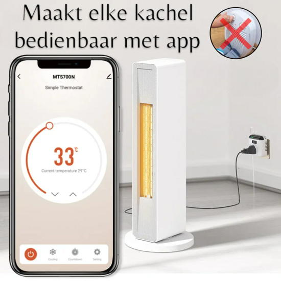 WiFi Steckdosenthermostat max 10A (Heizung &amp; Klimaanlage)