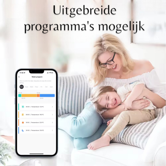 Slimme Programmeerbare Radiatorknop Excl. noodzakelijke Gateway &quot;Basic 2&quot;
