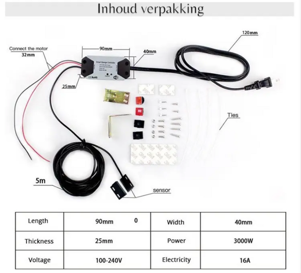 Slimme Garagedeur Opener (bediening)