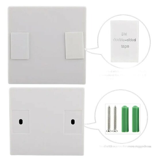 RF 433Mhz Smart Wireless Switch White (3-button)