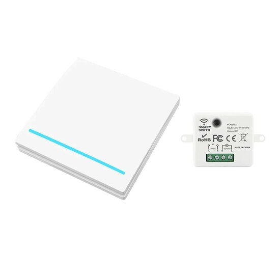 RF 433Mhz Smart Wireless Switch White (3-button)