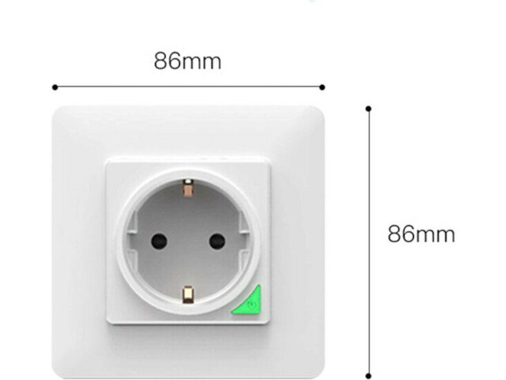 Inbouw stopcontact wit