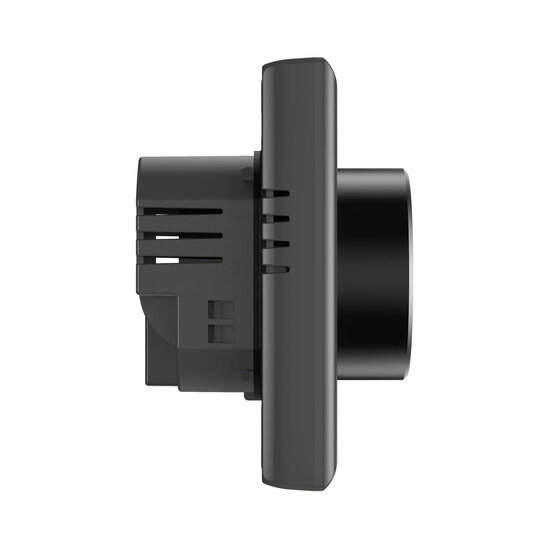 Wifi Built-in Thermostat with Rotary Knob for Central Heating Installation (black)