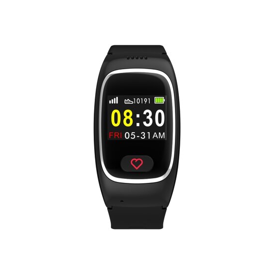 SOS Horloge LCD display met 2-weg communicatie en hartslagmeter (GPS optie)