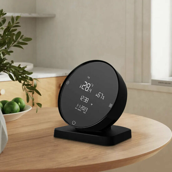 WiFi Wireless Thermostat with Touchscreen for Heating (black)