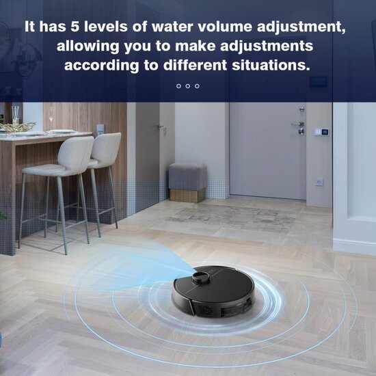 Wifi Robotstofzuiger met Dweilfunctie &ndash; XL Waterreservoir, Slimme Navigatie &amp; App-bediening